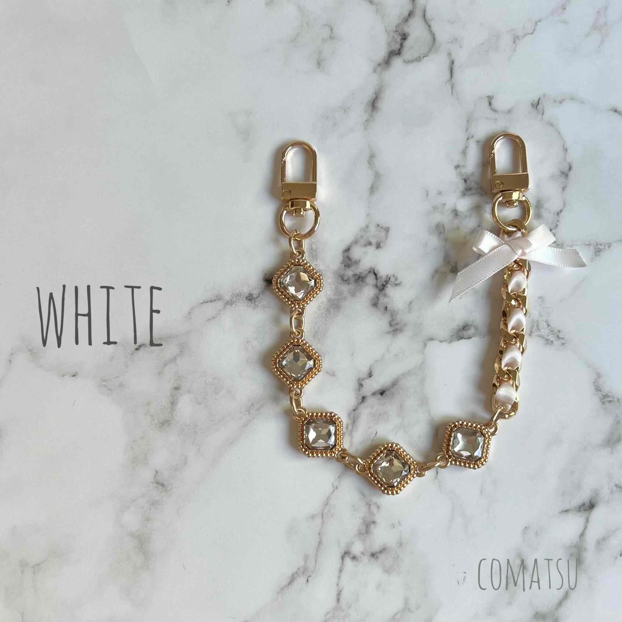 キラキラcharmmyりぼん ハンドストラップ 落下防止スマホストラップ 手首 リストストラップ | 5枚目